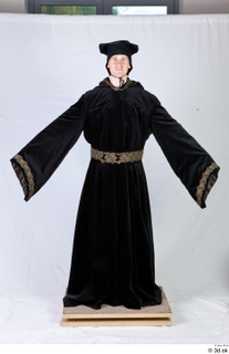  Photos Medieval Monk in Black suit 1 15th century Medieval Clothing Monk a poses whole body 0001.jpg